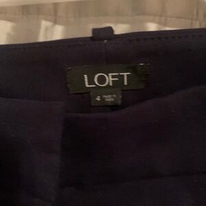 Loft high waist skinny navy pants
